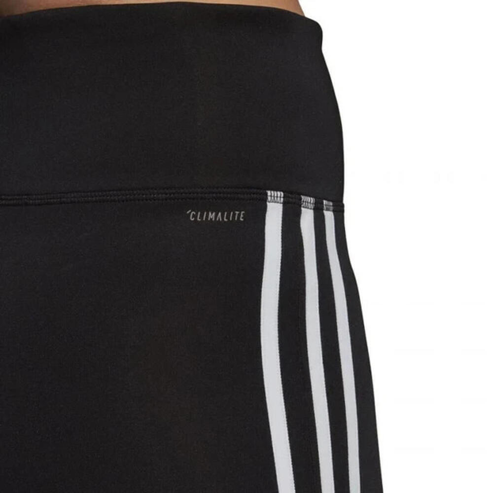 adidas Womens Design 2 Move 3-stripe High-rise Leggings Black/Globlu Size XL - Picture 6 of 10
